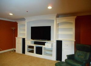 Before & After Entertainment Center Painting in Highland Park, IL (2)