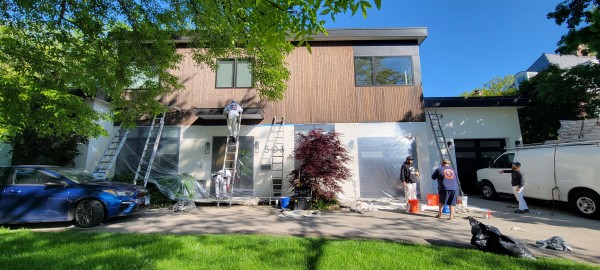 House Painting with Semi Transparent Stain in Kenilworth, IL (1)